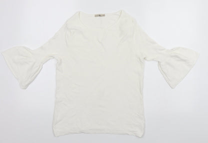 TU Womens White   Pullover Jumper Size 12
