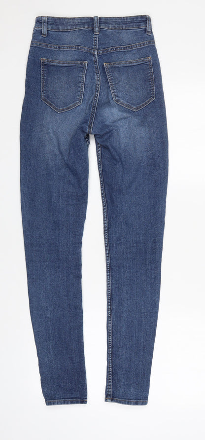 Womens UK Size 6 Divided Regular Fit Straight Blue Jeans