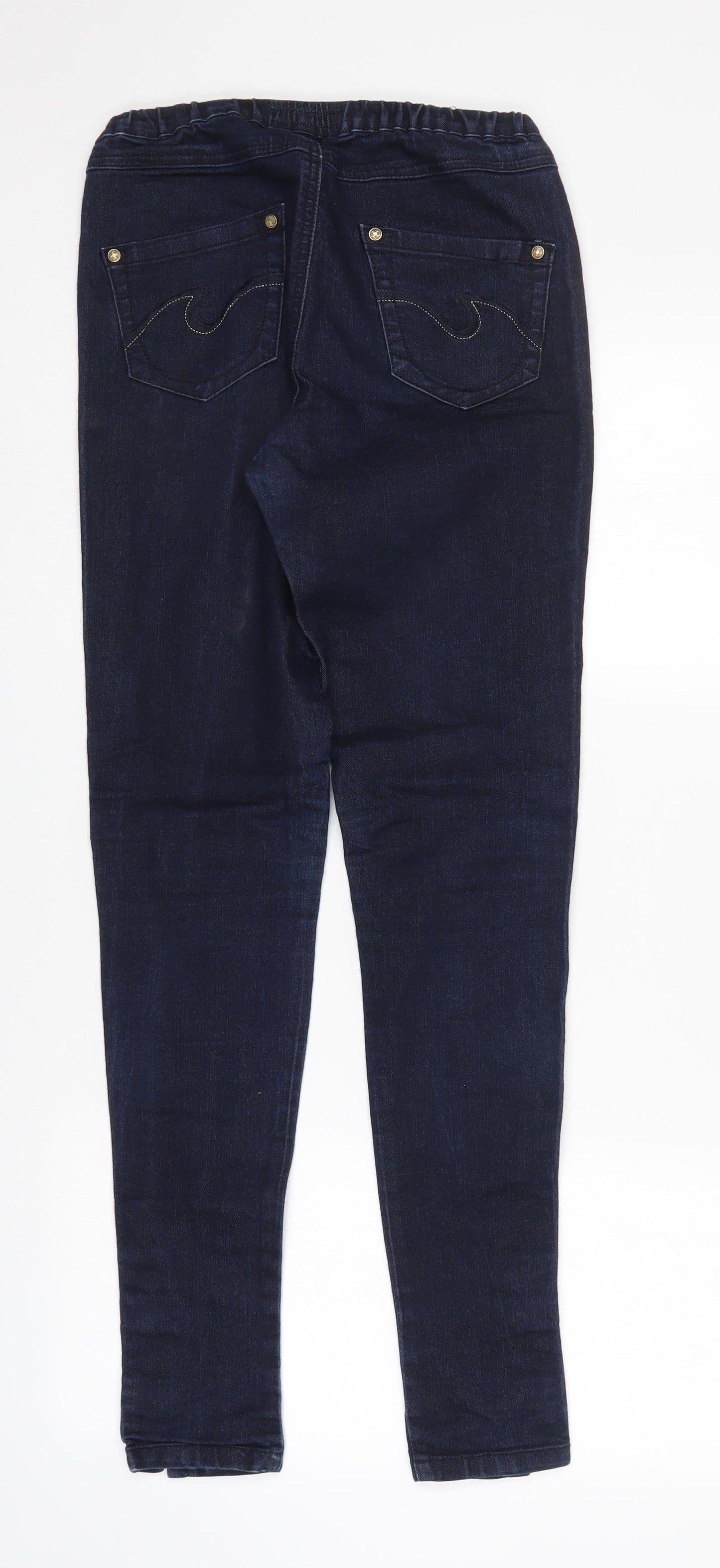 Womens UK Size 10 YESYES Regular Fit Tapered Blue Jeans