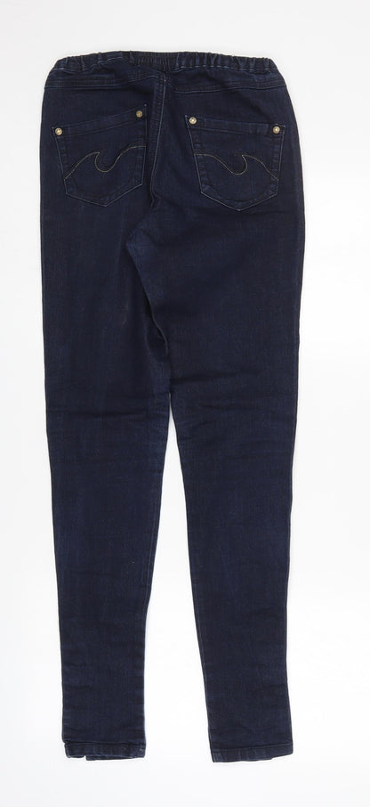 Womens UK Size 10 YESYES Regular Fit Tapered Blue Jeans