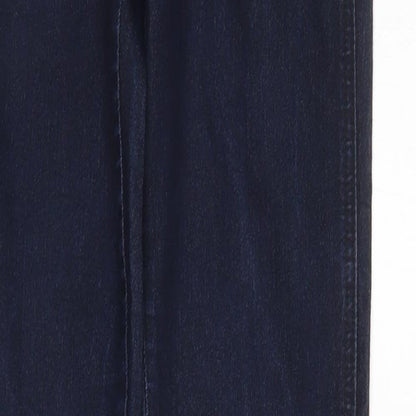 Womens UK Size 10 YESYES Regular Fit Tapered Blue Jeans