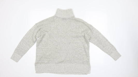 Womens UK Size M New Look Grey Pullover Jumper