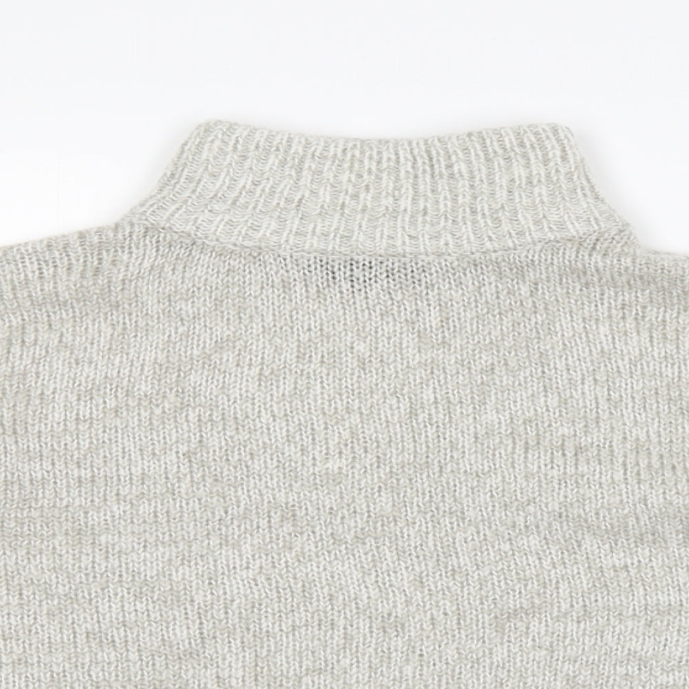 Womens UK Size M New Look Grey Pullover Jumper