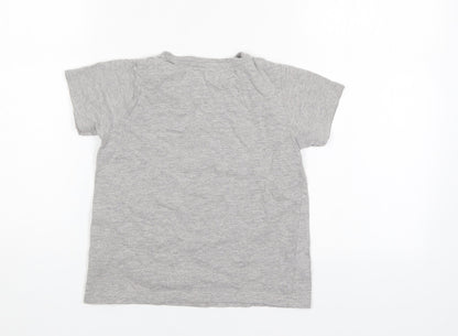 Primark Boys Grey   Basic Polo Size 5-6 Years