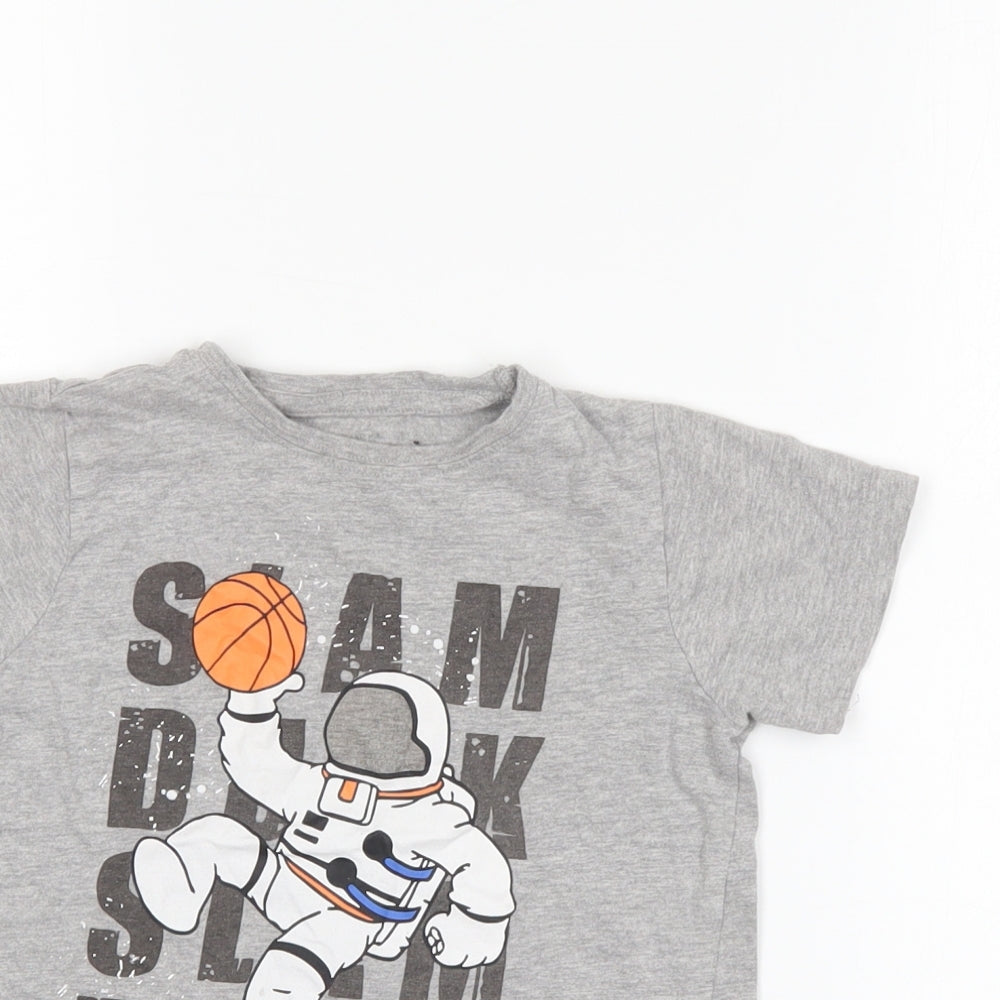 Primark Boys Grey   Basic Polo Size 5-6 Years