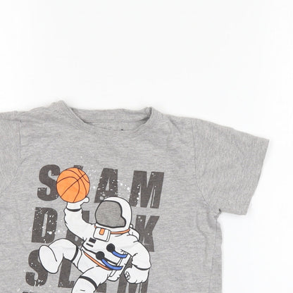 Primark Boys Grey   Basic Polo Size 5-6 Years
