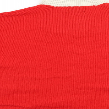 Womens UK Size 10 Missguided Red Pullover Jumper