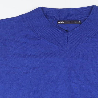 Marks and Spencer Mens Blue   Pullover Jumper Size S