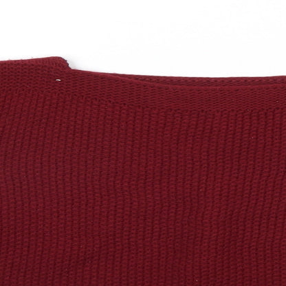 Womens UK Size  Preworn Red Pullover Jumper