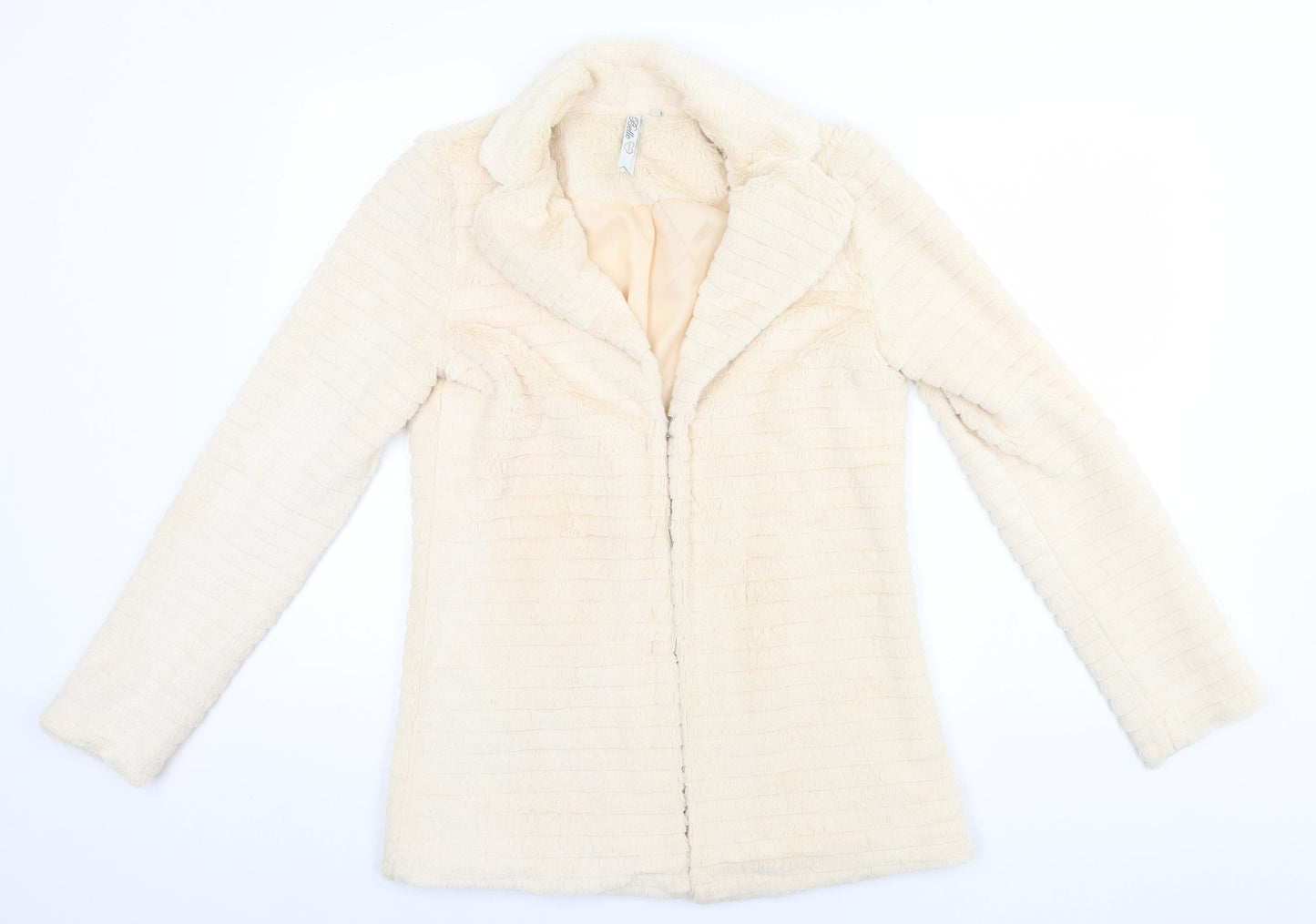 Belle Womens Beige   Overcoat Coat Size M