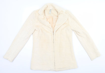 Belle Womens Beige   Overcoat Coat Size M