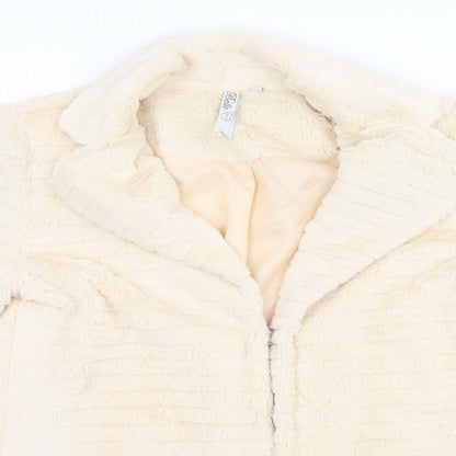 Belle Womens Beige   Overcoat Coat Size M
