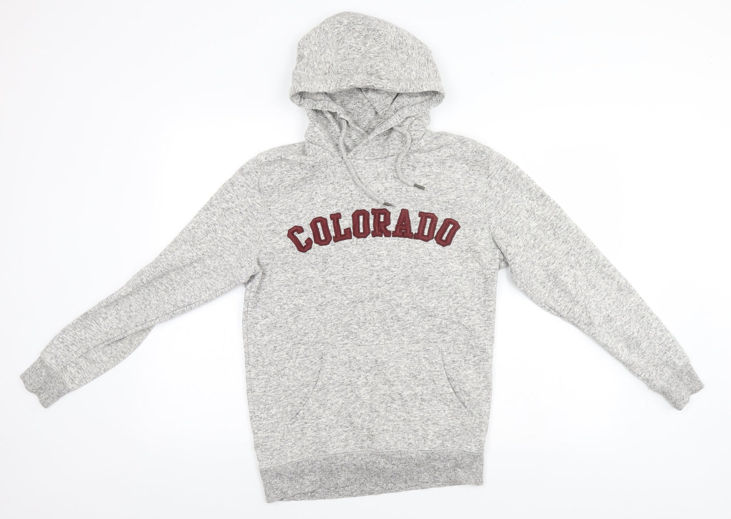 TU Mens Grey   Pullover Hoodie Size XS  - Colorado