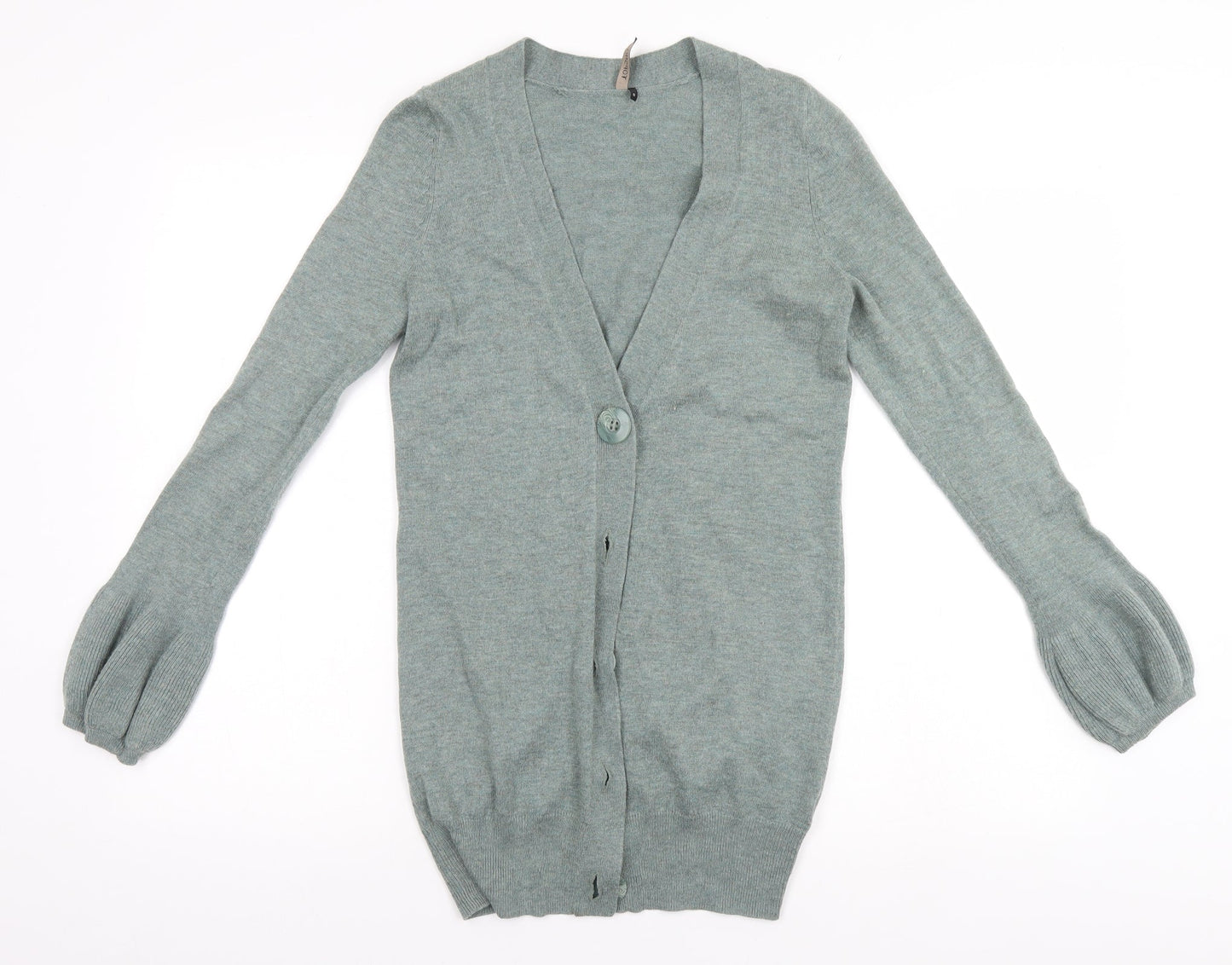 Womens UK Size 8 Topshop Grey Cardigan Jumper
