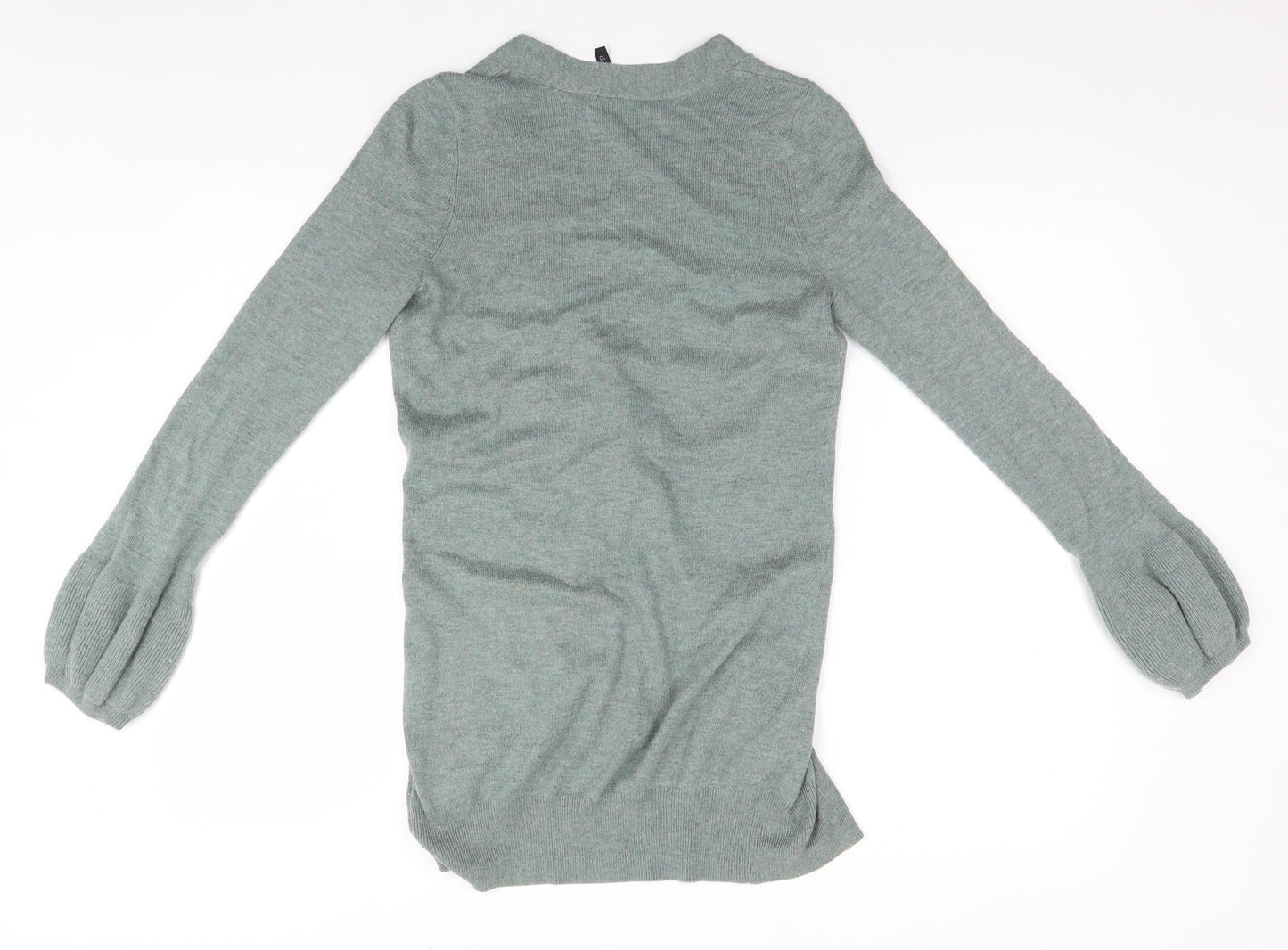 Womens UK Size 8 Topshop Grey Cardigan Jumper