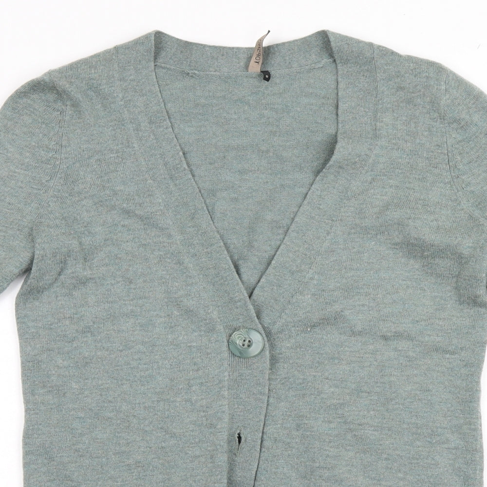 Womens UK Size 8 Topshop Grey Cardigan Jumper