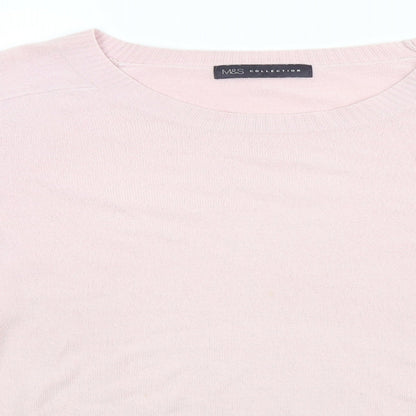 Womens UK Size  Marks and Spencer Pink Pullover Jumper