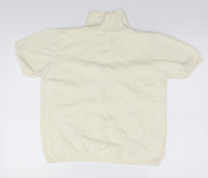 Womens UK Size  Preworn Ivory Cardigan Jumper