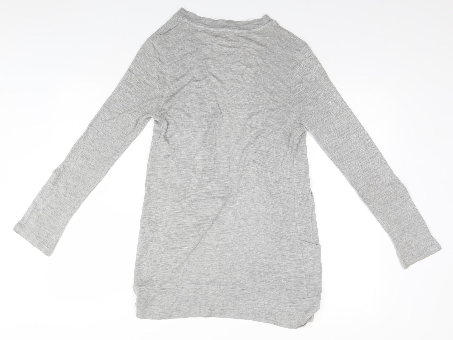 Womens UK Size 12 Papaya Grey Cardigan Jumper