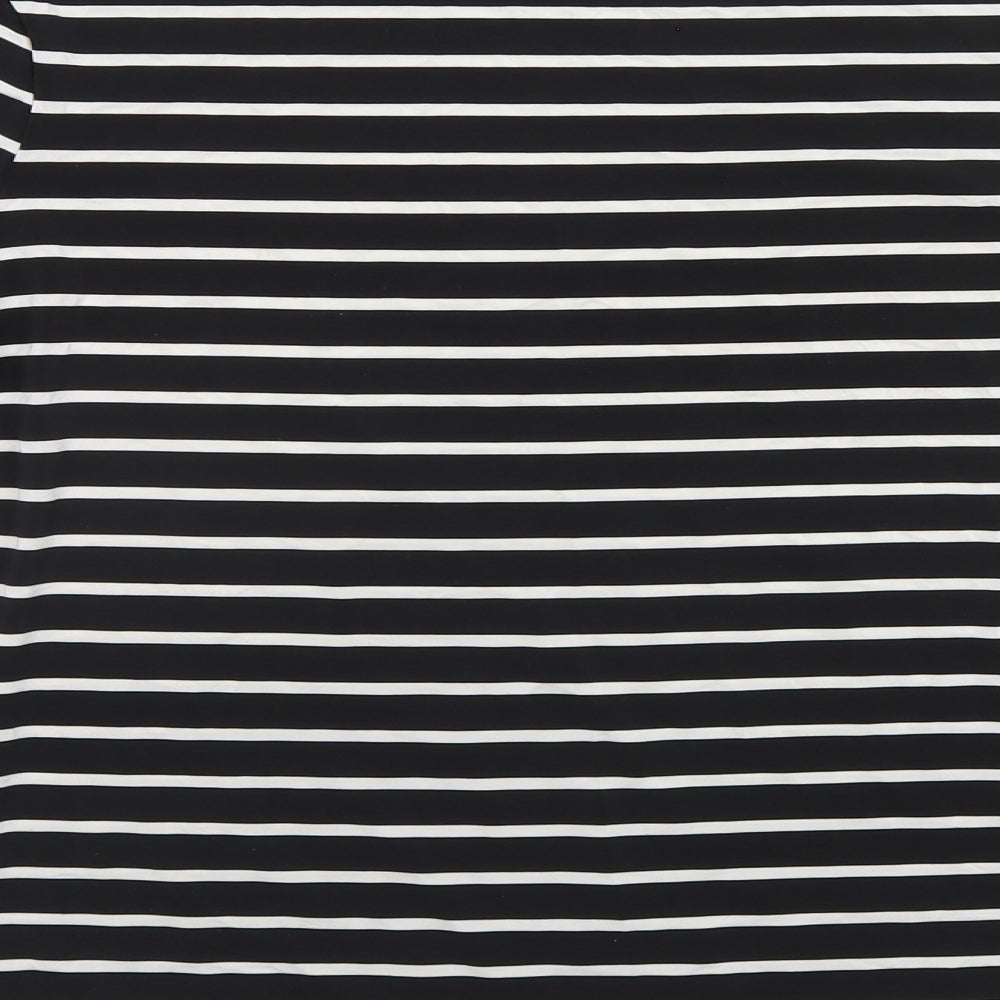 Autograph Womens Black Striped  Basic T-Shirt