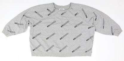 Womens UK Size  Simply Be Grey Pullover Jumper