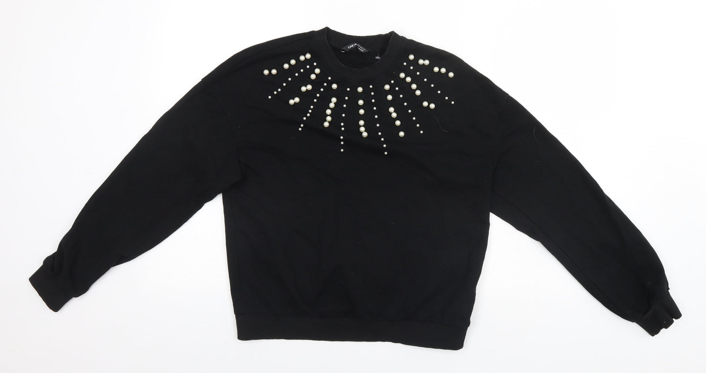 SheIn Womens Black   Pullover Jumper Size M