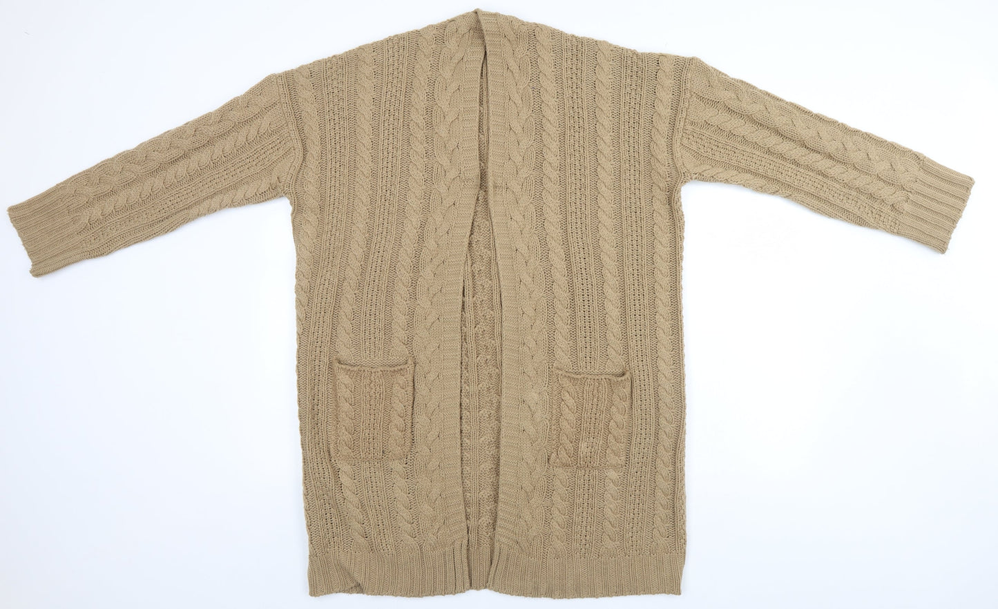 Boohoo Womens Brown   Cardigan Jumper Size S