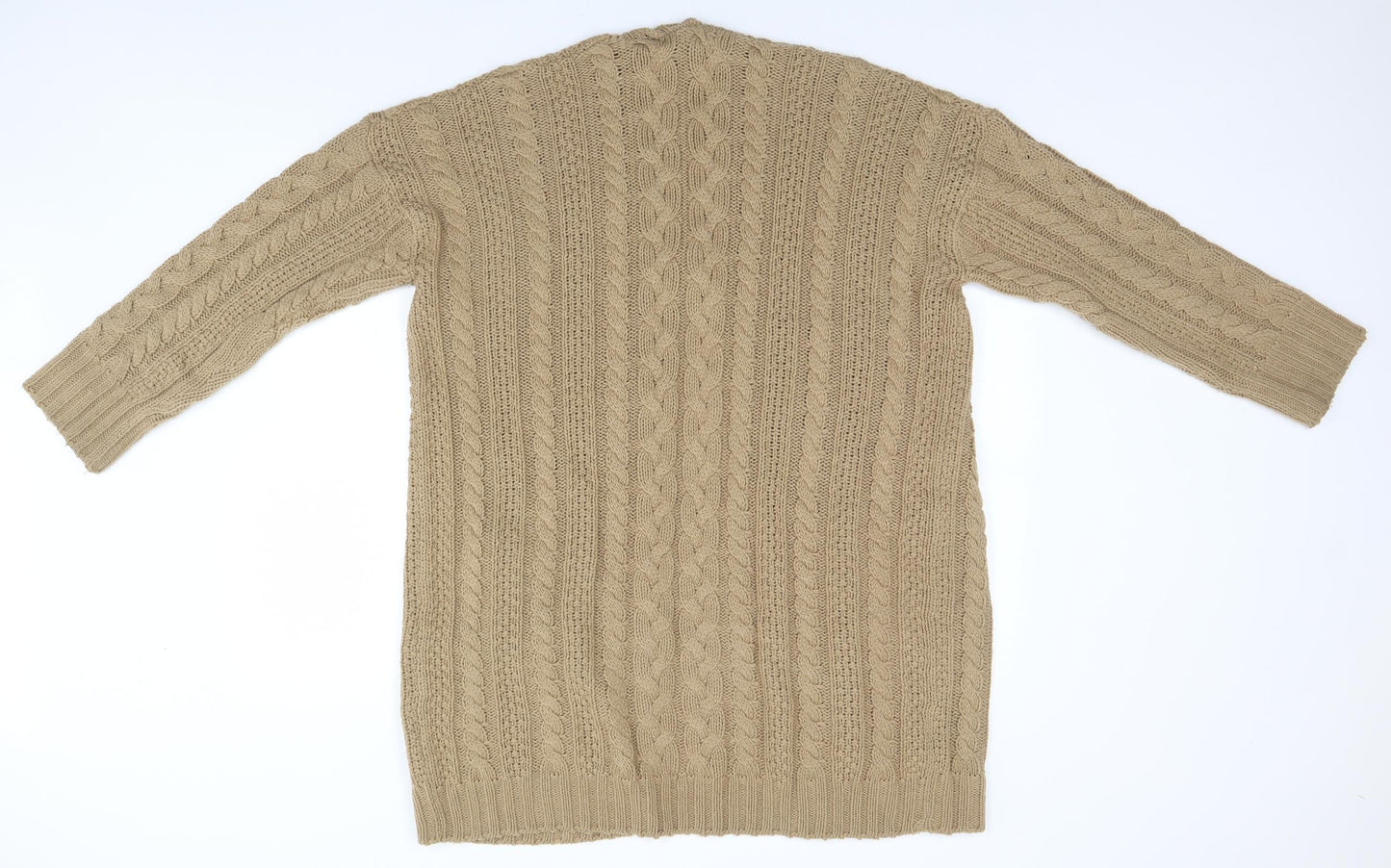 Boohoo Womens Brown   Cardigan Jumper Size S