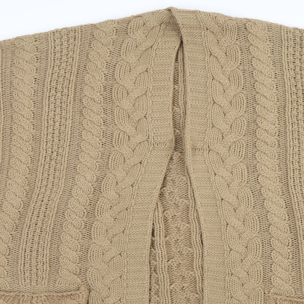 Boohoo Womens Brown   Cardigan Jumper Size S