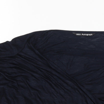 Womens UK Size 14 M&S Blue Cardigan Jumper
