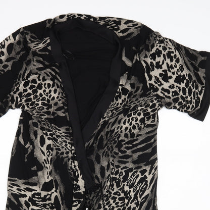 Funky Fit Womens Multicoloured Animal Print  Cardigan Jumper Size S