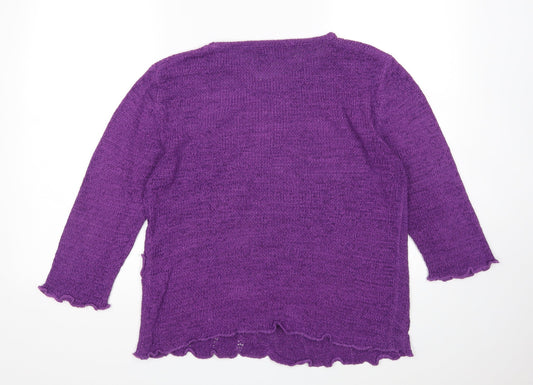 Inspire Collection Womens Purple   Pullover Jumper Size M