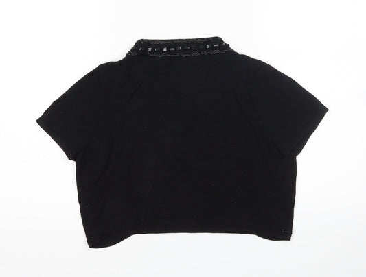 Womens UK Size 12 Debenhams Black Cardigan Jumper