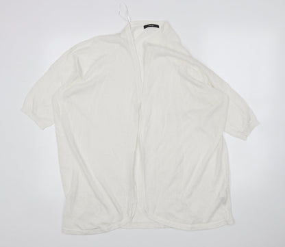 George Womens White   Cardigan Jumper Size L
