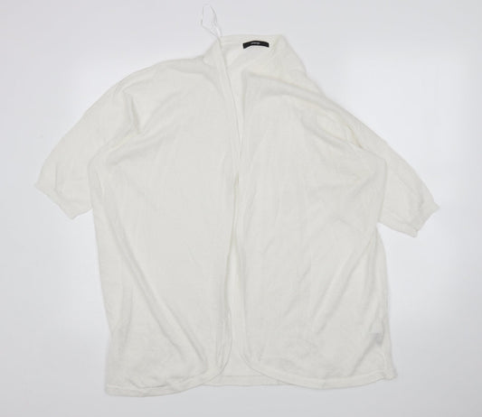 George Womens White   Cardigan Jumper Size L