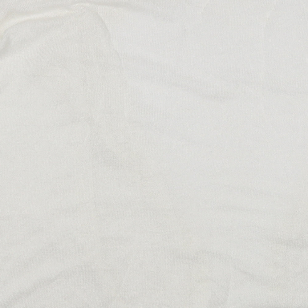 George Womens White   Cardigan Jumper Size L