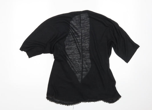 Womens UK Size M Dorothy Perkins Black Cardigan Jumper