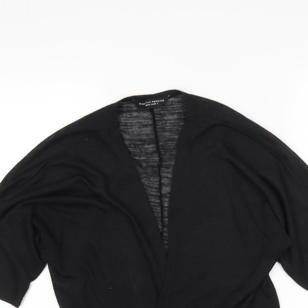 Womens UK Size M Dorothy Perkins Black Cardigan Jumper