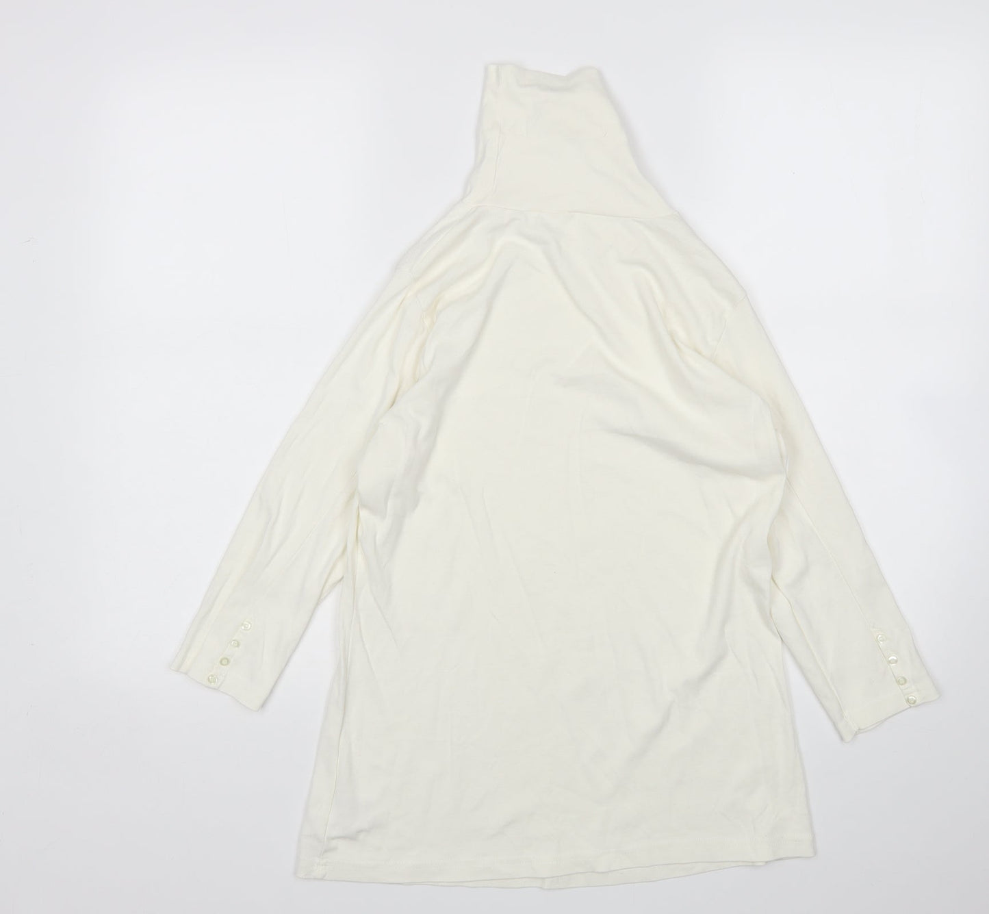 Womens UK Size 18 Evie White Basic T-Shirt
