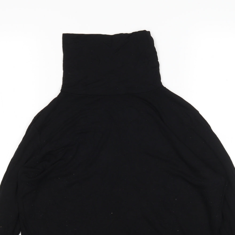 Womens UK Size 16 New Look Black Basic T-Shirt