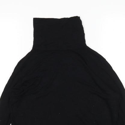 Womens UK Size 16 New Look Black Basic T-Shirt