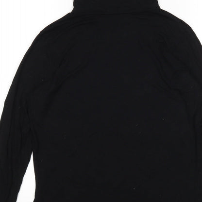Womens UK Size 16 New Look Black Basic T-Shirt