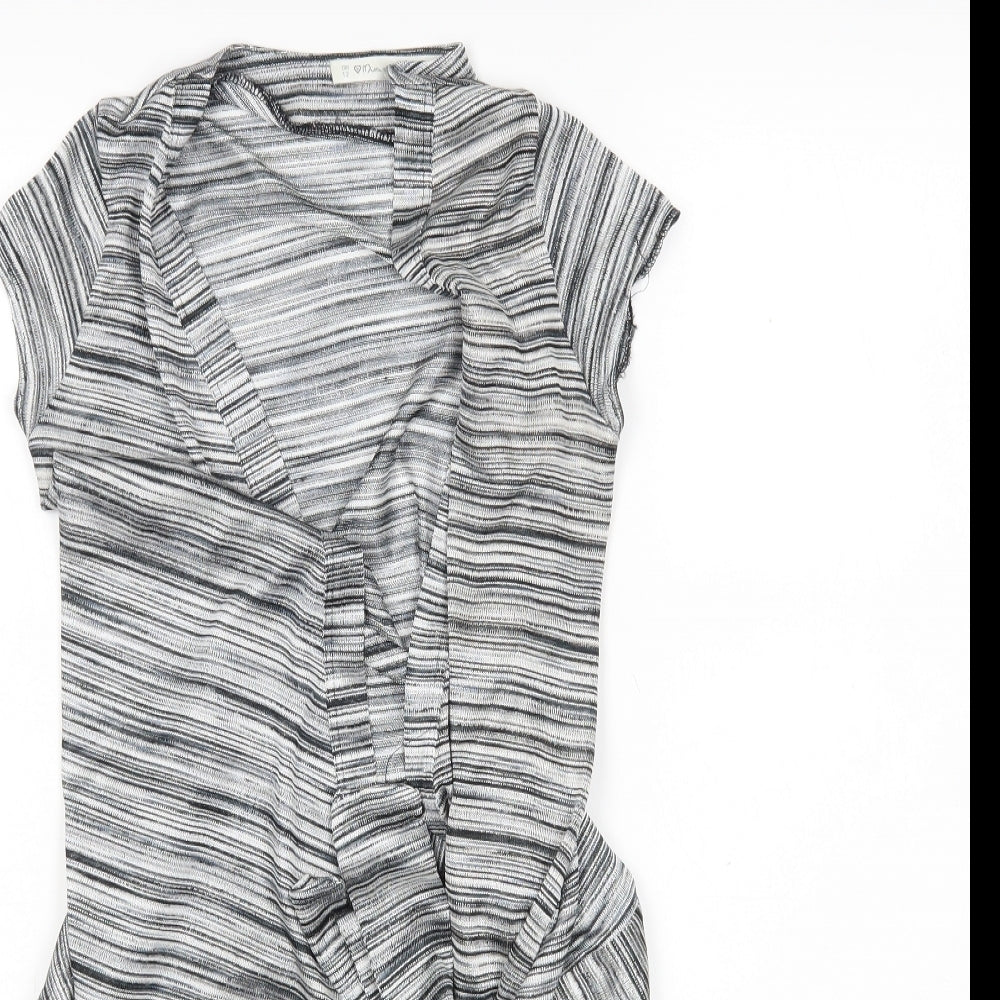 Womens UK Size 12 Miss Selfridge Grey Cardigan Jumper