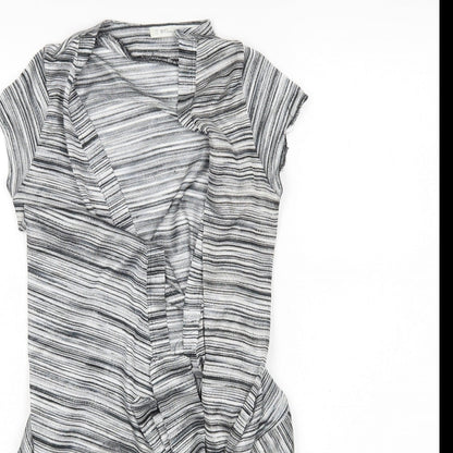 Womens UK Size 12 Miss Selfridge Grey Cardigan Jumper