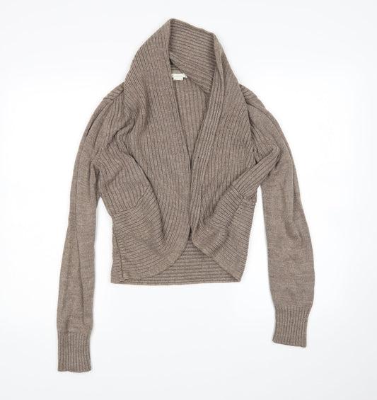 Womens UK Size S H&M Brown Cardigan Jumper