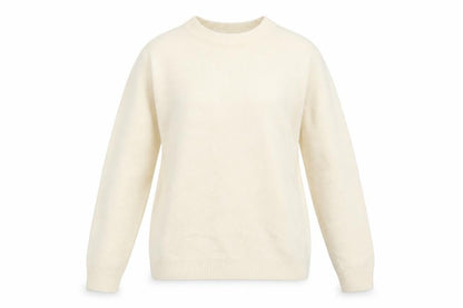 Front view of Damart women’s ivory jumper, size UK 8