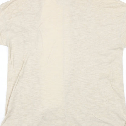 Womens UK Size M H&M Beige Cardigan Jumper