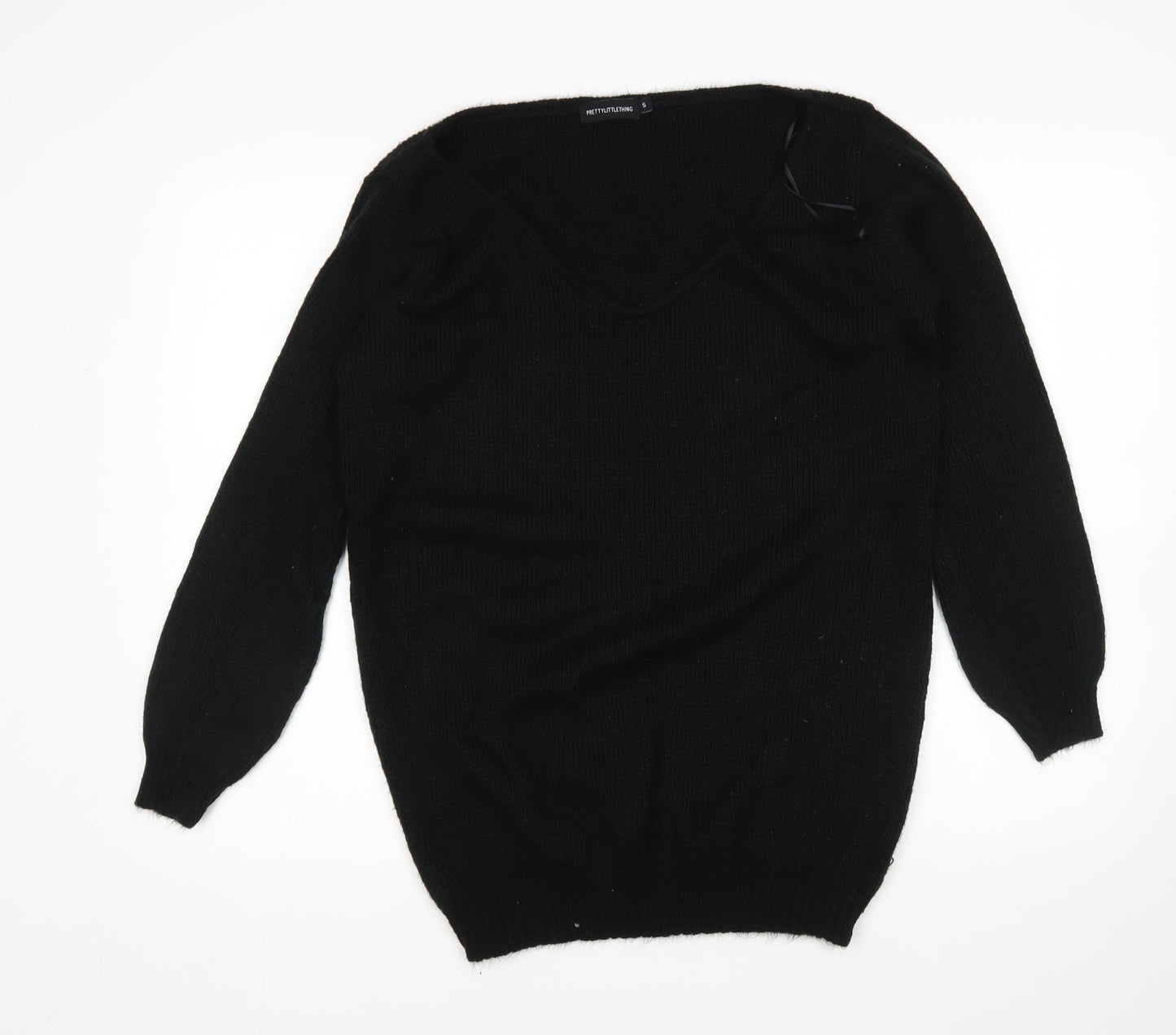 Womens UK Size S PRETTYLITTLETHING Black Pullover Jumper