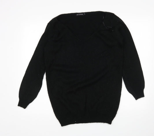 Womens UK Size S PRETTYLITTLETHING Black Pullover Jumper