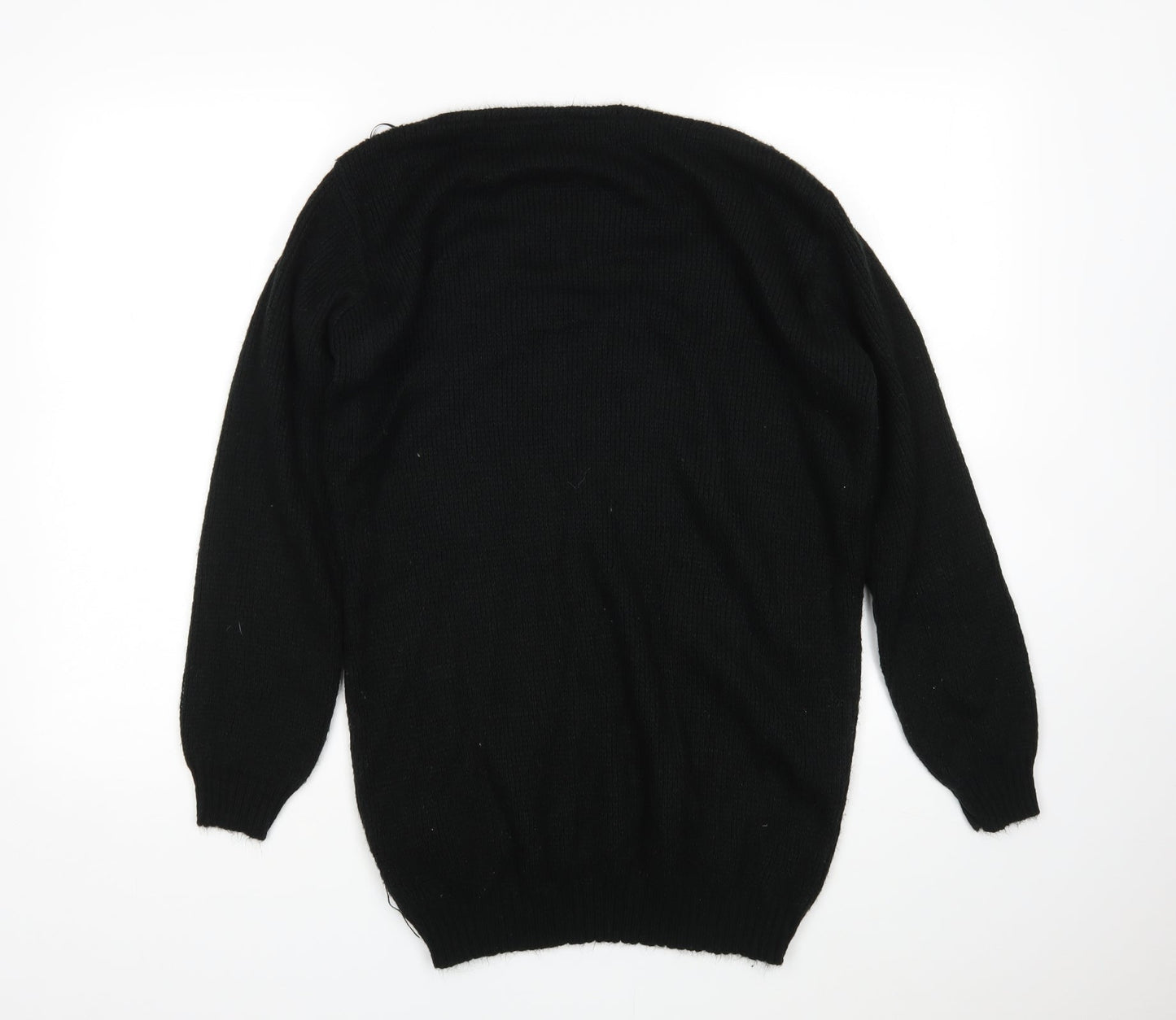 Womens UK Size S PRETTYLITTLETHING Black Pullover Jumper